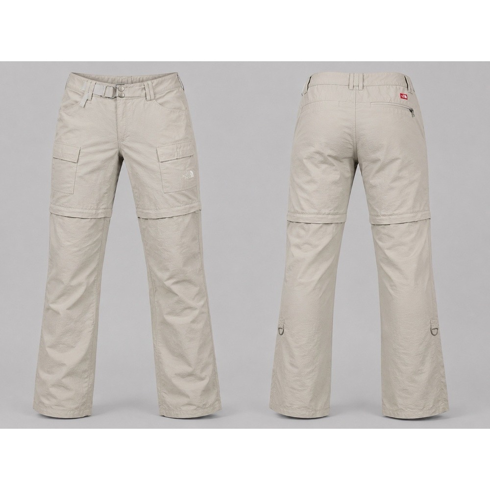 North Face WOMENS 10 Convertible CARGO HIKING Pants TAN FISHING